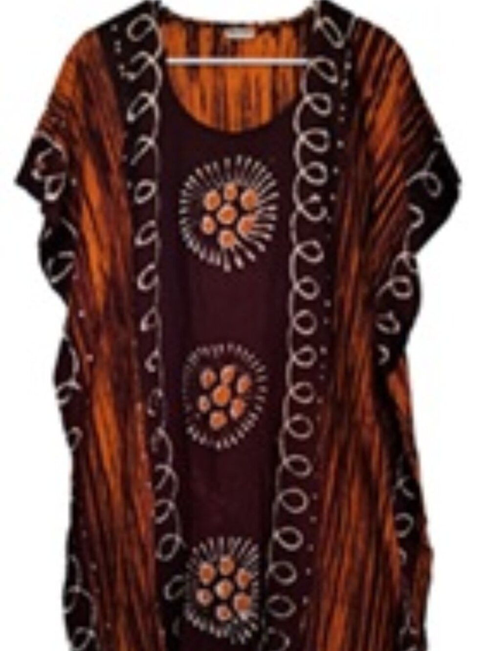Art To Wear Batik Kaftan Maxi Dress 3X